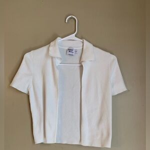 Princess polly mini cardigan sweater ribbed cropped white
Size s/m